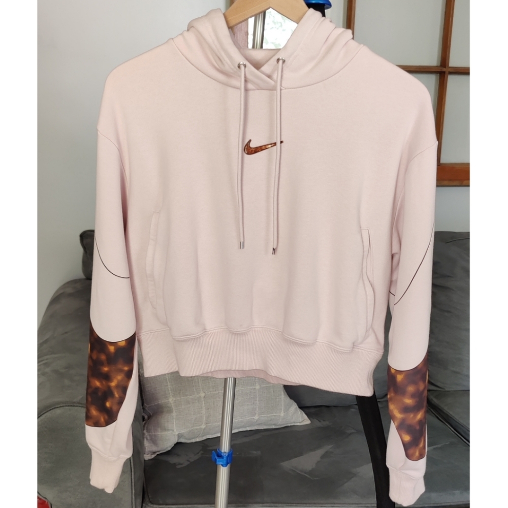 Nike NSW Cropped Pullover Tortoiseshell Hoodie